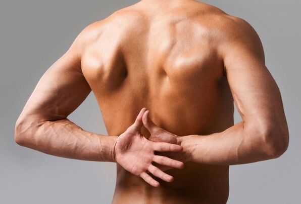 πόνος στην πλάτη με οστεοχονδρωσία της σπονδυλικής στήλης