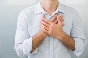 πόνος στο στήθος με οστεοχονδρωσία